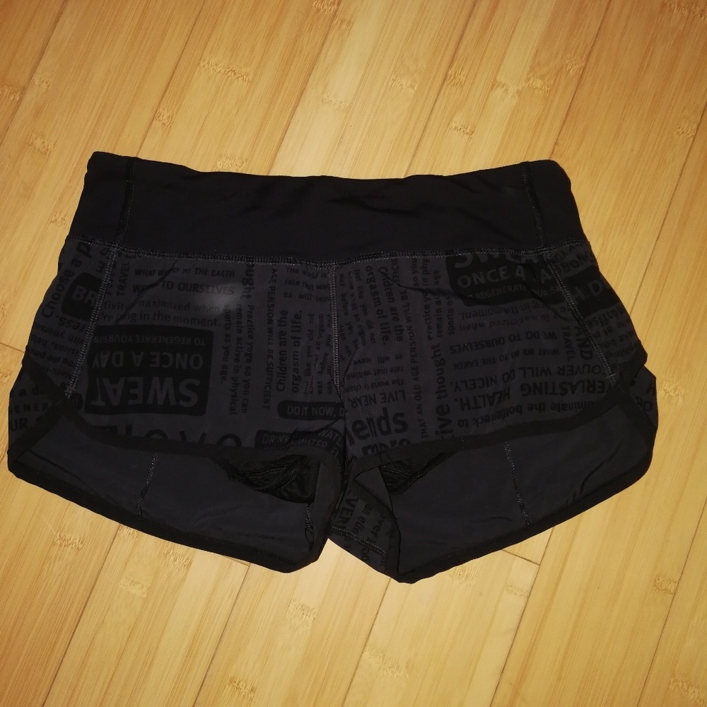 lululemon speed shorts